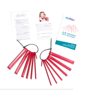 TalkTools® -Σετ μασητικών μπλοκ σιαγόνας κόκκινο (Jaw Grading Bite Blocks Red)