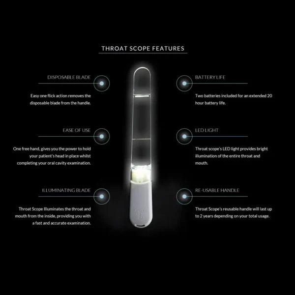 Throat scope – Φωτιζόμενο γλωσσοπίεστρο - Image 3